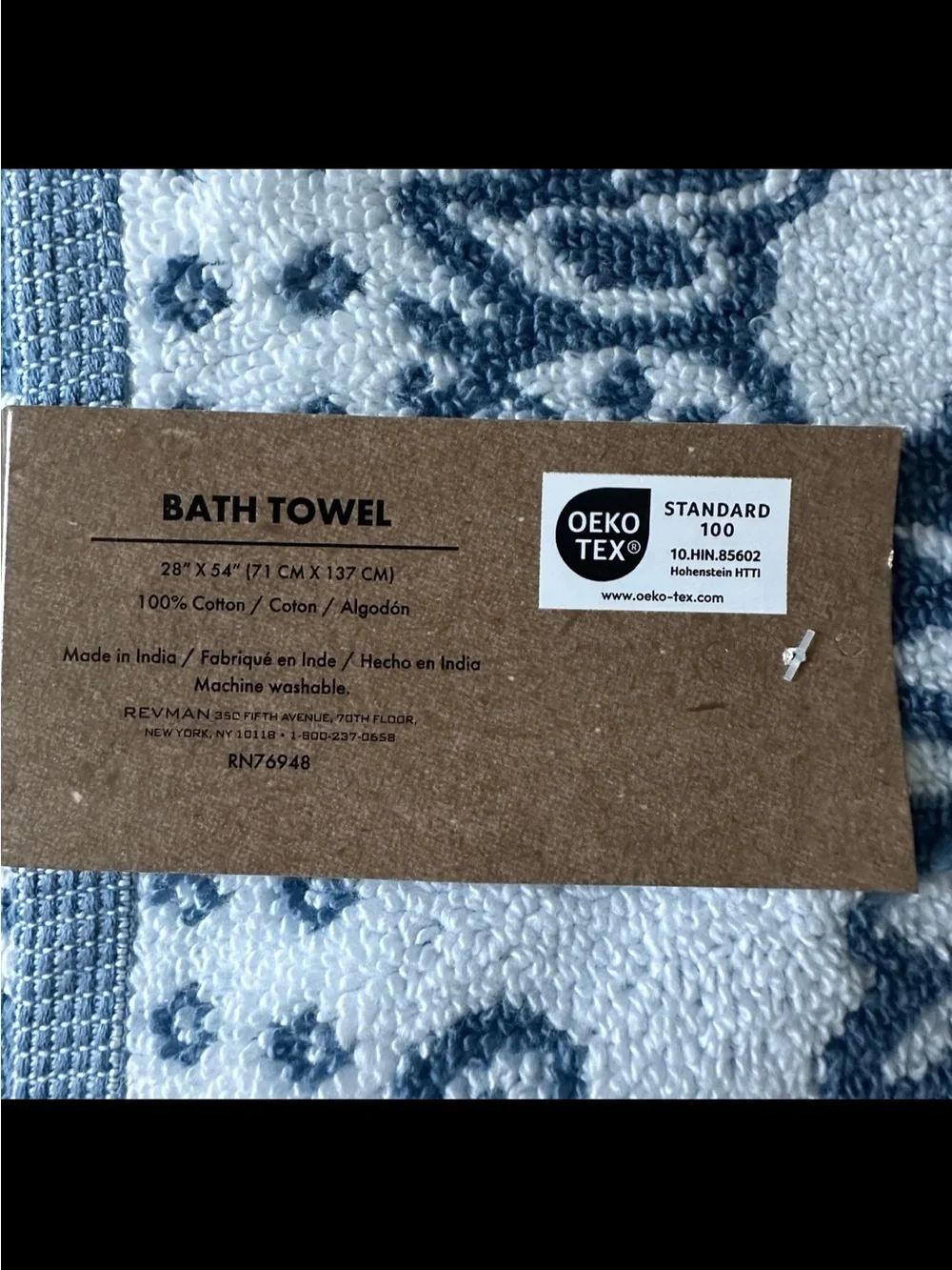 Wrangler Bandana Blue 4 Pc Bath Towel Set NWT 2 Bath 2 Fingertip Towels